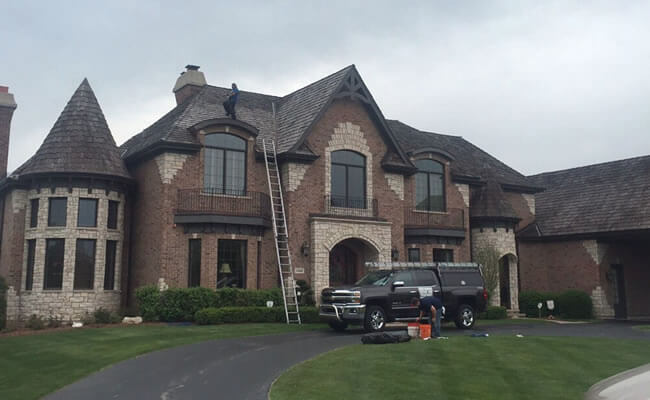 Cleaning a Cedar Roof